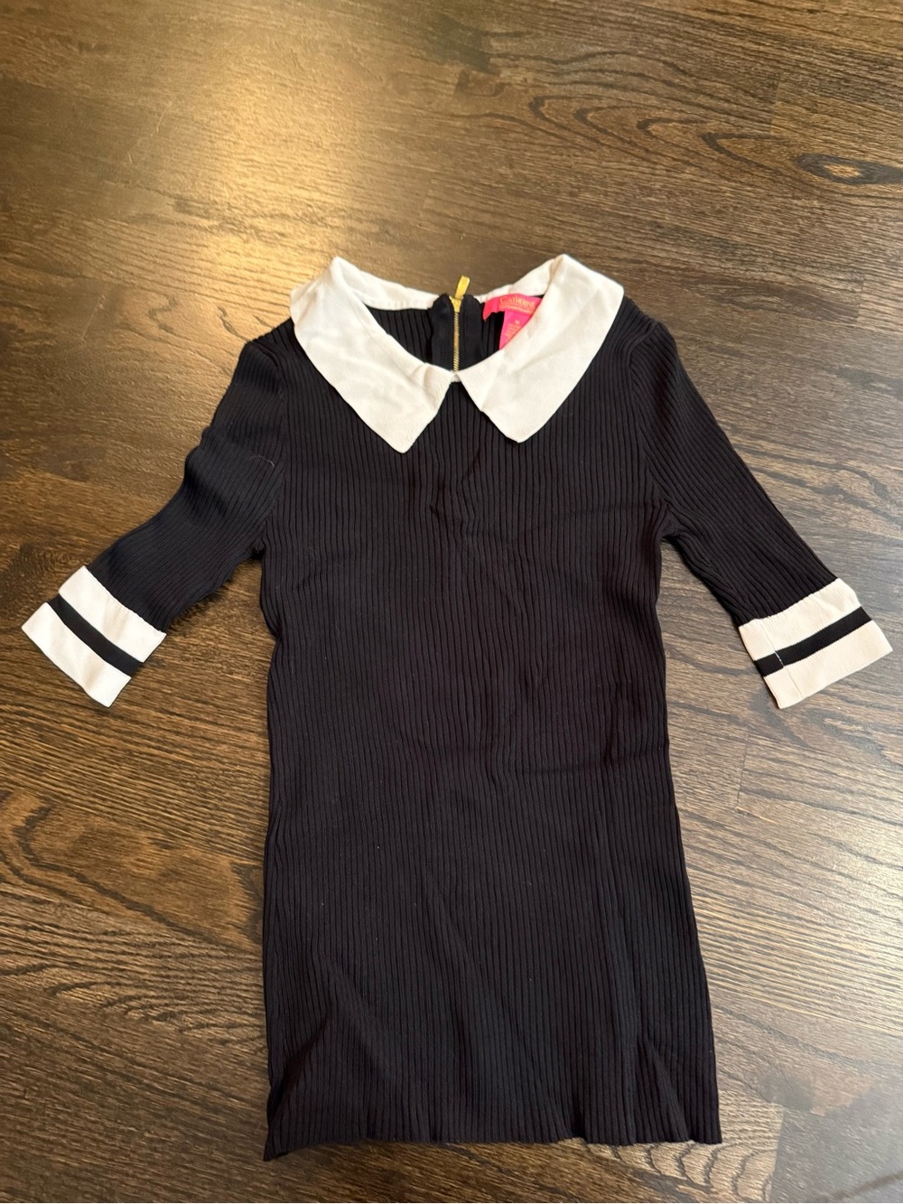 Catherine Malandrino Classic Black & White Collar Women Short Dress Size M